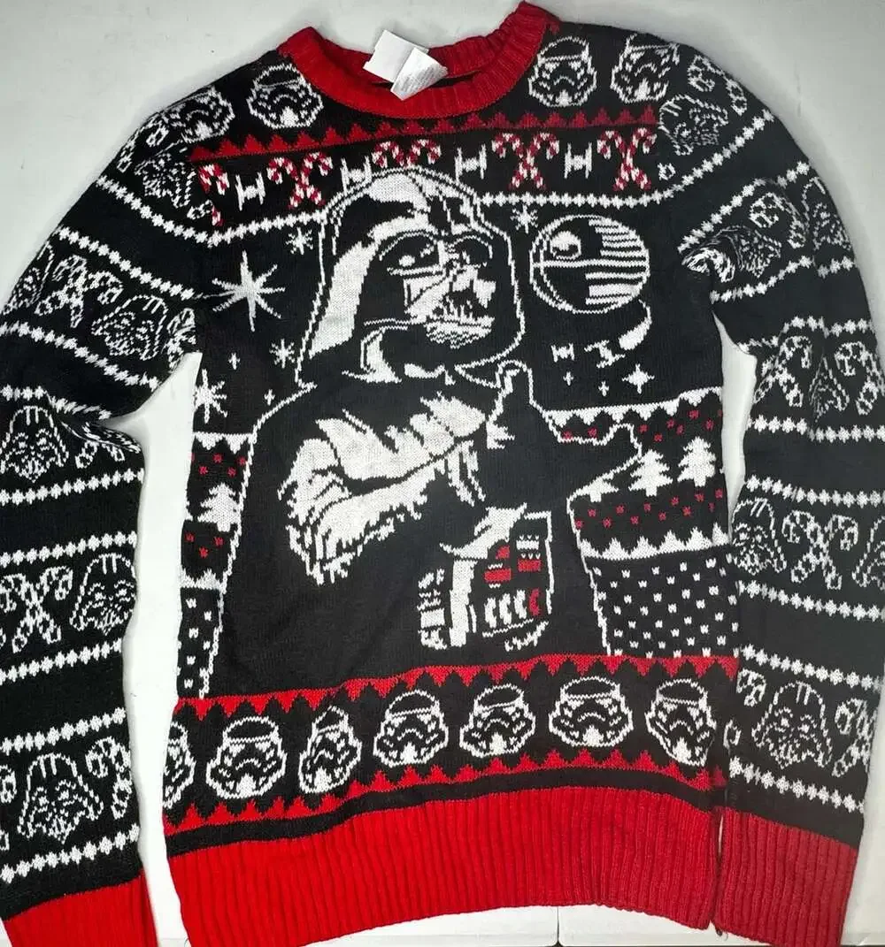 Star Wars Darth Vader Christmas Sweater Size S (34-36) Black